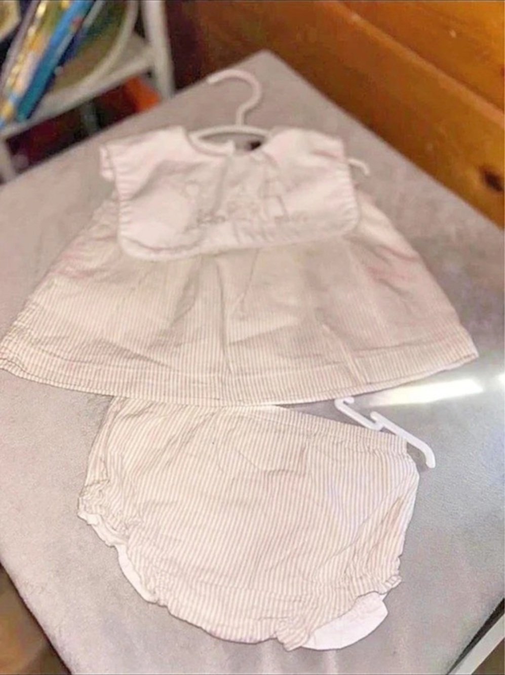 Banana Split Baby 6M Striped Dress Set Like New